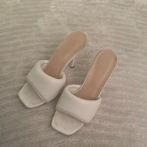 Chase + Chloe White Heeled Shoes